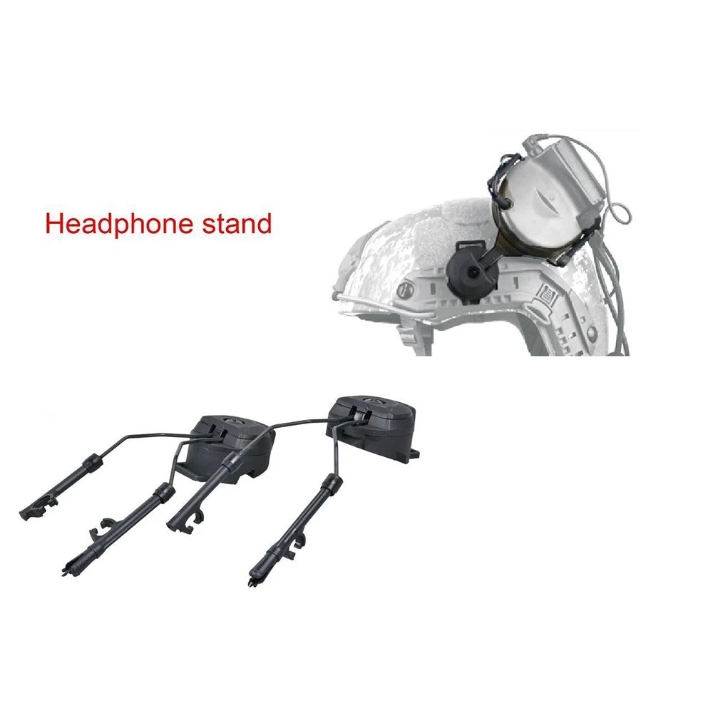 Imagem -04 - Booiu-pom Suporte Headconjunto Capacete Tático Arc Rail Suspensão Suporte Headset Pcs Aço Inoxidável