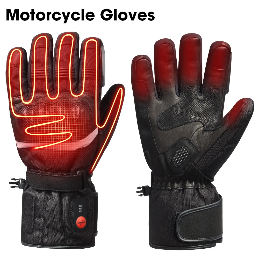 

Snow Deer Electric Heated Gloves Winter Battery Heating Thermal Gloves Waterproof Skiing Accessories Motorcycle Riding Protectio