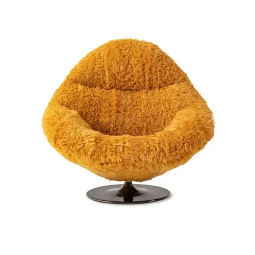 Customized Italian Simple Modern Leisure Chair Light Luxury Single-Seat Sofa Chair Designer Pear-Shaped Chair without Armrest