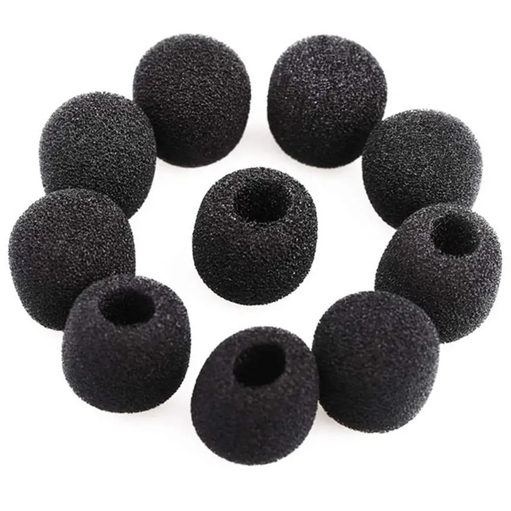 

10pcs Microphone Windscreen Cover Lapel Headset Soft Sponge Replacement Anti PopMic Portable AudioVideo Equipment