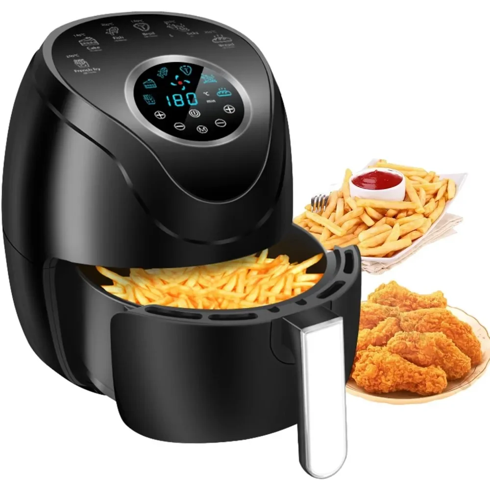 

Small Air Fryer - 8L (8.5qt) 6 in1 Digital Airs Fryers with Touch Scree, Healthy Cooking, Nonstick, Air Fryer Hot Oven