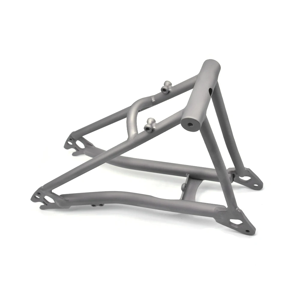 Titan Fahrrad hinteres Dreieck für p Linie für Brompton Fahrrad Vorderrad gabel Rahmen leichte 16 "Original größe Teile – Detail 11