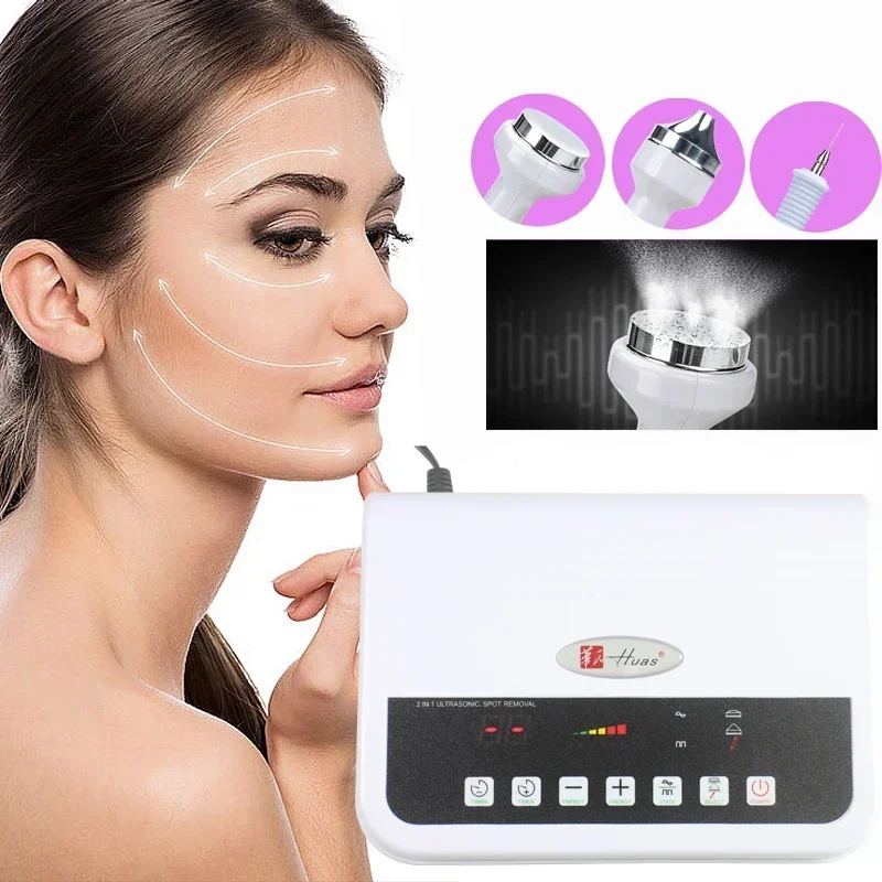 

3in1 Ultrasonic Facial Machine Spot Tattoo Removal Anti Aging Ultrasound Face Massage Massager Skin Whitening Device Beauty Care