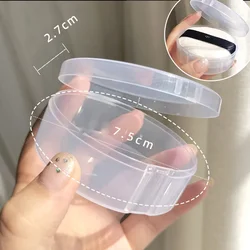 Caja de almacenamiento de huevo de belleza transparente, Material de PP seguro, caja de almacenamiento de cosméticos multifuncional, Caja impermeable a prueba de polvo