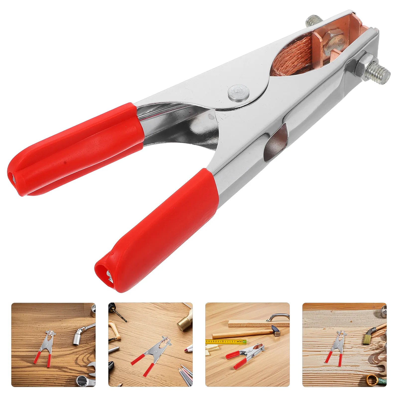 Professional Heavy Duty Welding Grounding Clamp Manual Ground Clamp for Welding Machine High Efficiency Safety Protection