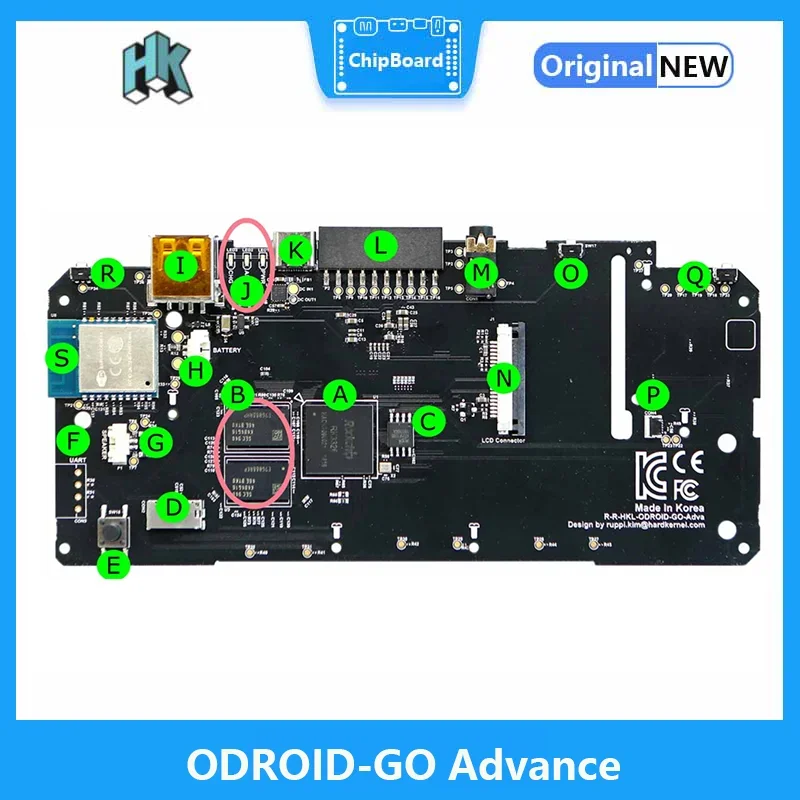 Imagem -05 - Odroid-go Advance Black Edition Branco Claro