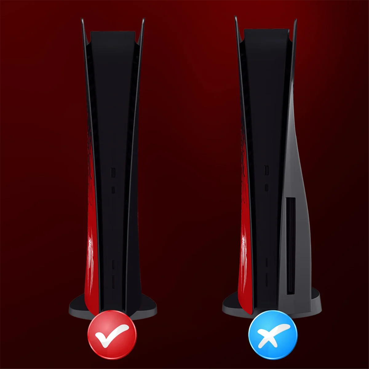 

ADEGBO-Improved Spider Replacement Shell for PS5 Protective Cover Hard Faceplate