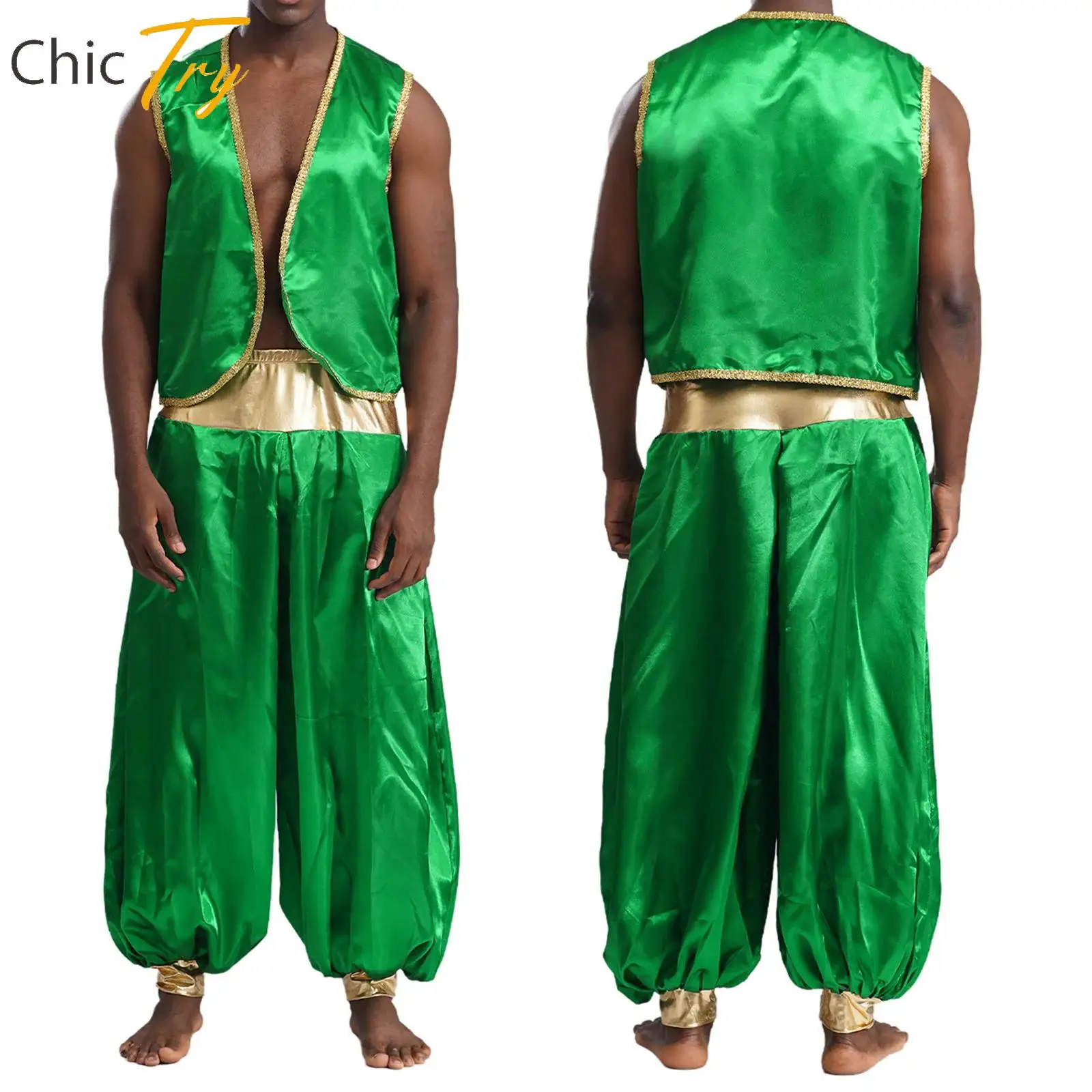 رجل الخيال أسطورة الأمير العربي تأثيري فستان الهالوين حتى وصمة عار مجموعة سترة فانوس السراويل دعوى كرنفال الزي حفلة كلوبوير #1