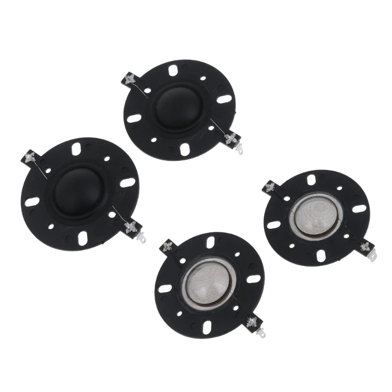 

2Pcs 25.5mm 4Inch Treble Voice Coil Round Frame Dome Speakers Unit 25mm Core Silk Film HiFi Tweeter Home Speaker Coil
