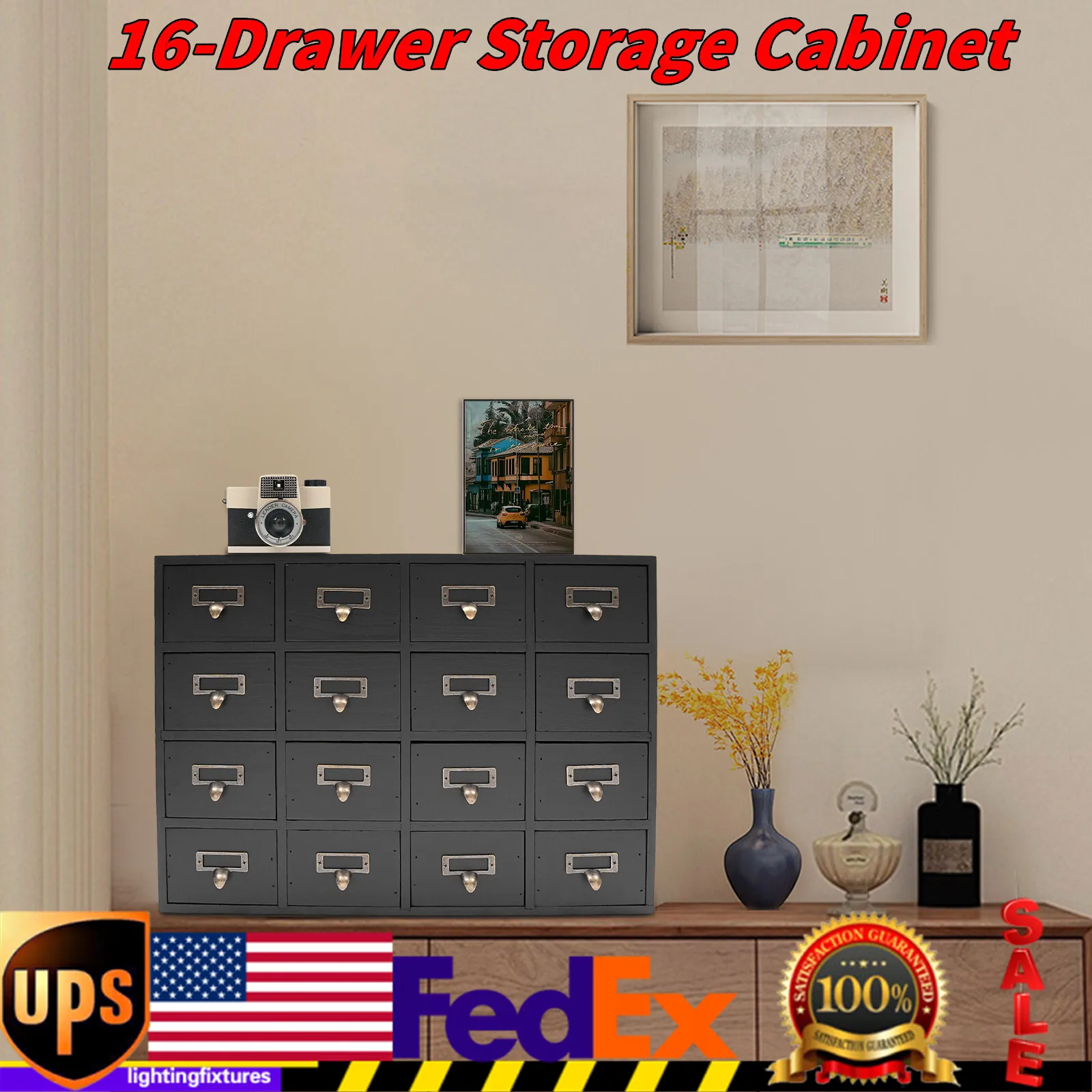 

16 Drawers Apothecary Cabinet Apothecary Chests and Cabinets Herb Storage Box
