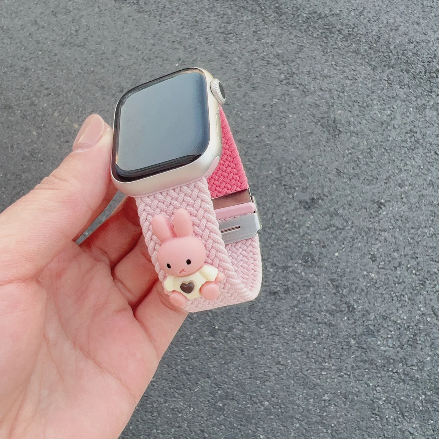 حزام ساعة أبل من النايلون المرن الممتاز للنساء 10/9/8/7/6/5/4/3/2 SE 38 مم 40 مم 41 مم 42 مم 44 مم 45 مم 46 مم 49 مم حزام