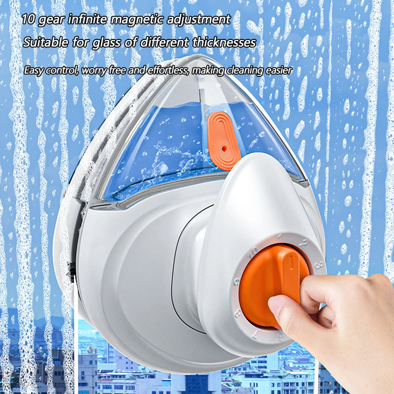 Magnetic Window Cleaner Brush Double-Side Automatic Water Discharge Wiper Glass Window Brush Cleaning Household Tools Cleaning