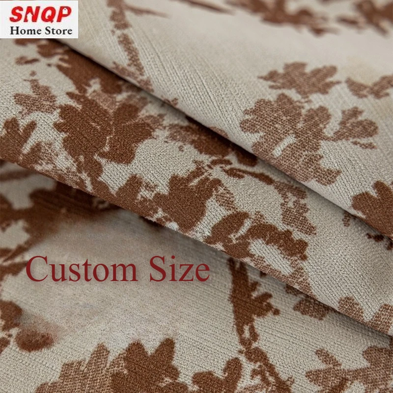 

Custom Size Fashion European Light Luxury Retro Branches and Leaves Are Fully Covered Curtains for Living Dining Room Bedroom