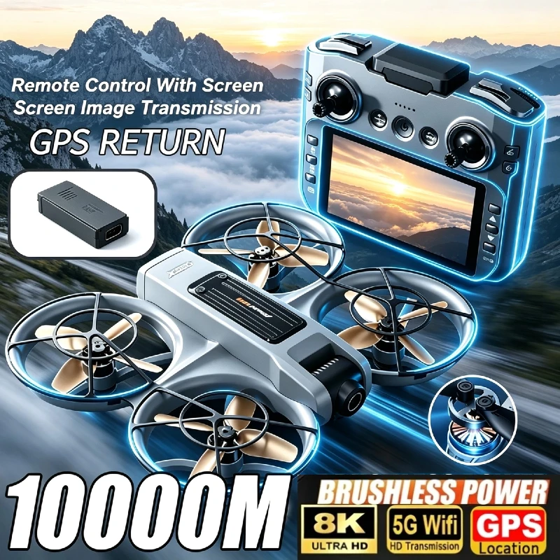 X226 GPS Drone 8K Aerial HD Dual Camera Intelligent Obastacle Avoidance 5G WIFI  Brushless Power Exclusive HD VR Drone