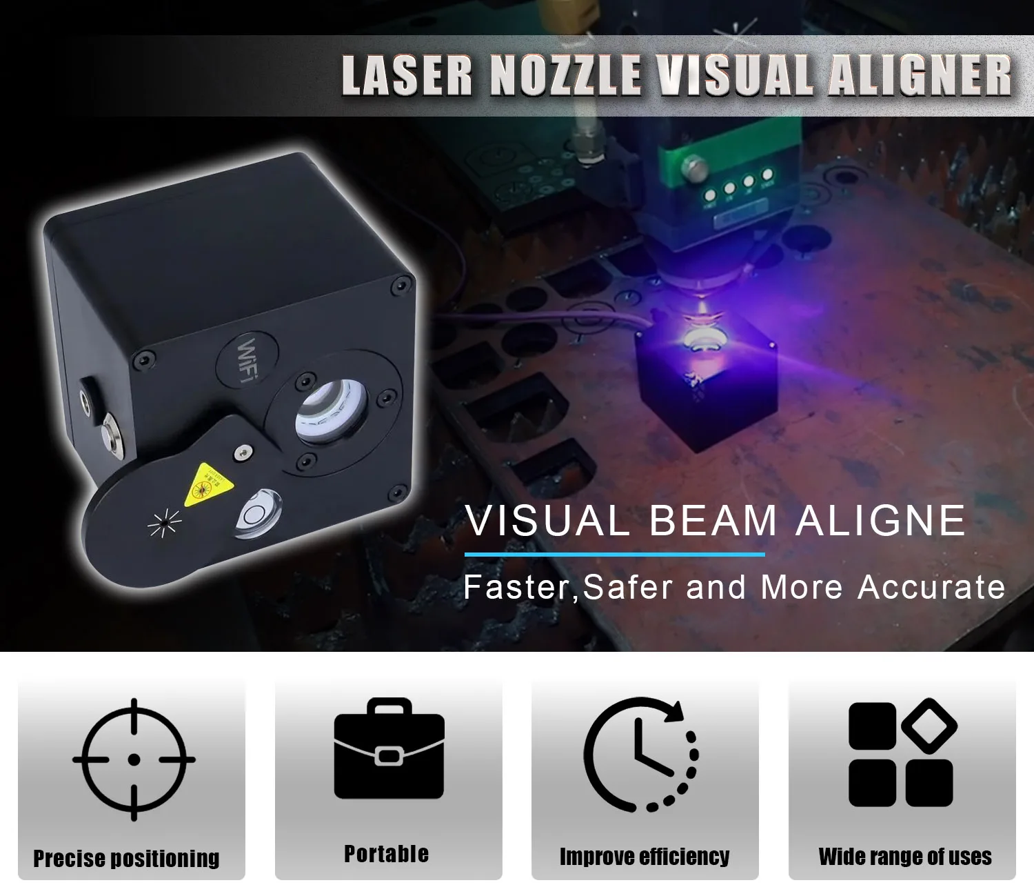 Laser Coaxial Instrument Focusing Red Light Smart Laser Cutting Calibration Device for Cutting Head