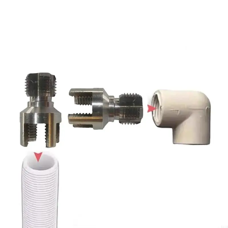 Professional Pipes Threading Double Size 1/2Inch 3/4In Shank Drill Compatible