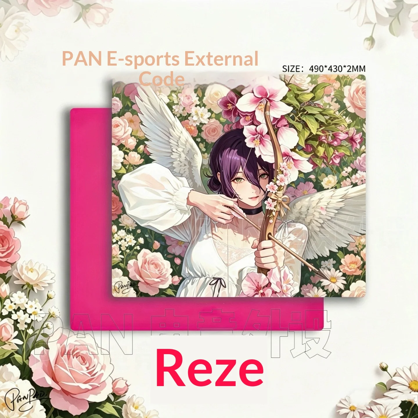 PAN Esports Reze Glass Gaming Mousepad  FPS Both Speed And Smoothness Mouse Pad For VALORANT TTK APEX CSGO PC Accessories Gifts