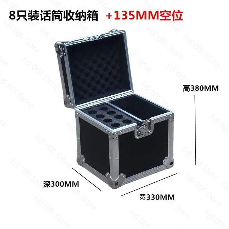 For Microphone storage box, blackboard silver aluminum
