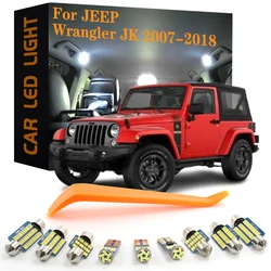 7pcs Car Accessories LED Interior Lights Canbus For Jeep Wrangler JK 2007 2008 2009 2010 2011 2012 2013 2014 2015 2016 2017 2018