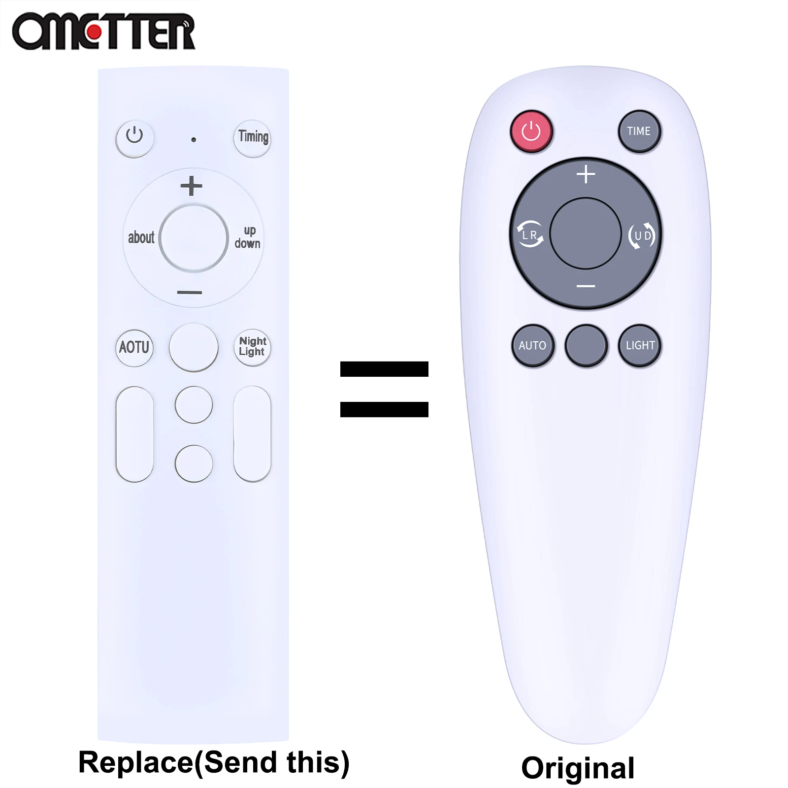 Mando a distancia de repuesto para ventiladores de mesa con circulador de aire de hojas FL10-X, mando a distancia con ventilador de escritorio oscilante con 12 velocidades