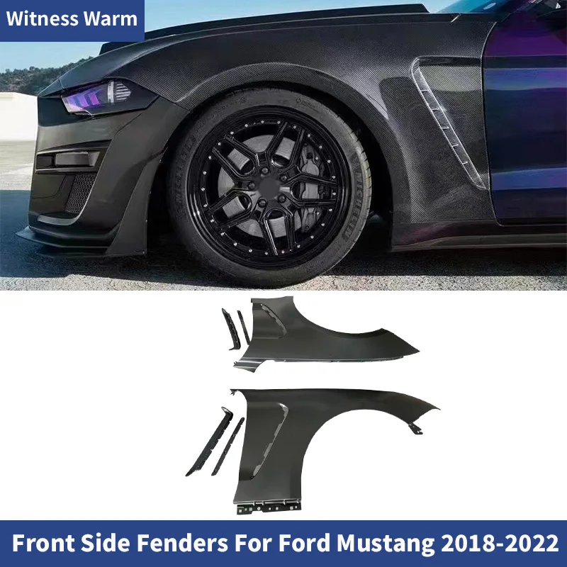 Front Side Bumper Fender Vented Front Fender For Ford Mustang GT350 Style Facelift Bumper Car Bumper Parts 2018-2022