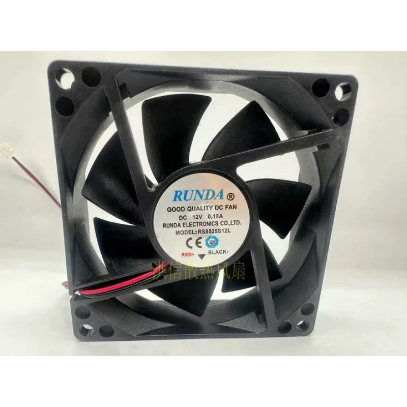 hjy-1-ピース-runda-rs8025s12l-dc12v-018a-2-線式冷却ファン-80-25mm