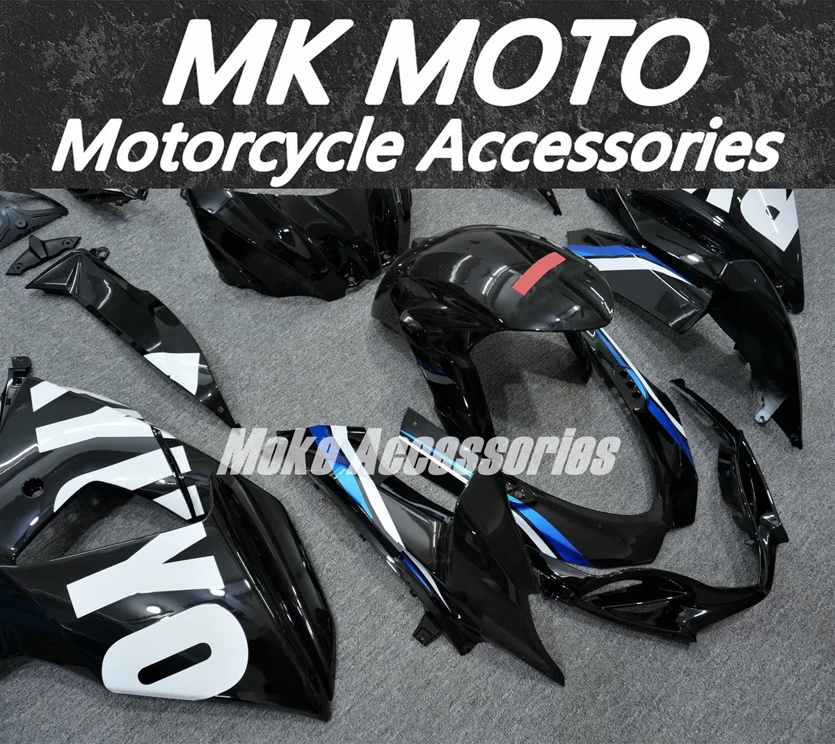 

Комплект обтекателей для Gsxr1000 2009-2016, набор кузовных деталей, литье под давлением, черный, белый, синий