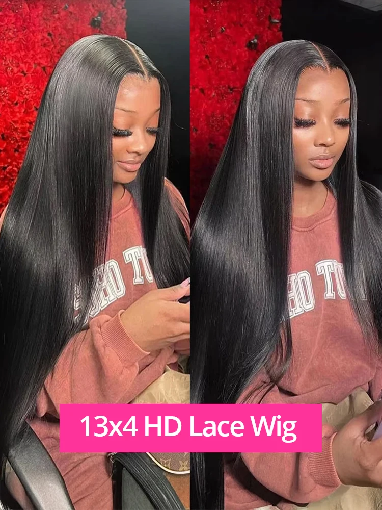 Vietnamese 100% Echt Haar 7x5 13x4 Wear and Go Glueless Pruik Echt Haar Voorgeplukt Recht 13x4 13x6 HD Kant Frontaal Pruiken Sale
