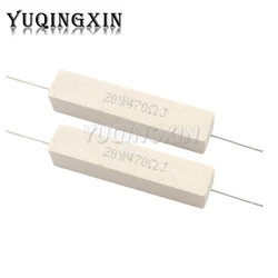 2 pz 20W 5% resistenza al cemento resistenza di potenza 0.1 - 10K 0.1R 0.5R 10R 50R 0.22 0.33 0.5 1 2 5 8 10 20 22 30 50 100 1K 1.5K 2K ohm
