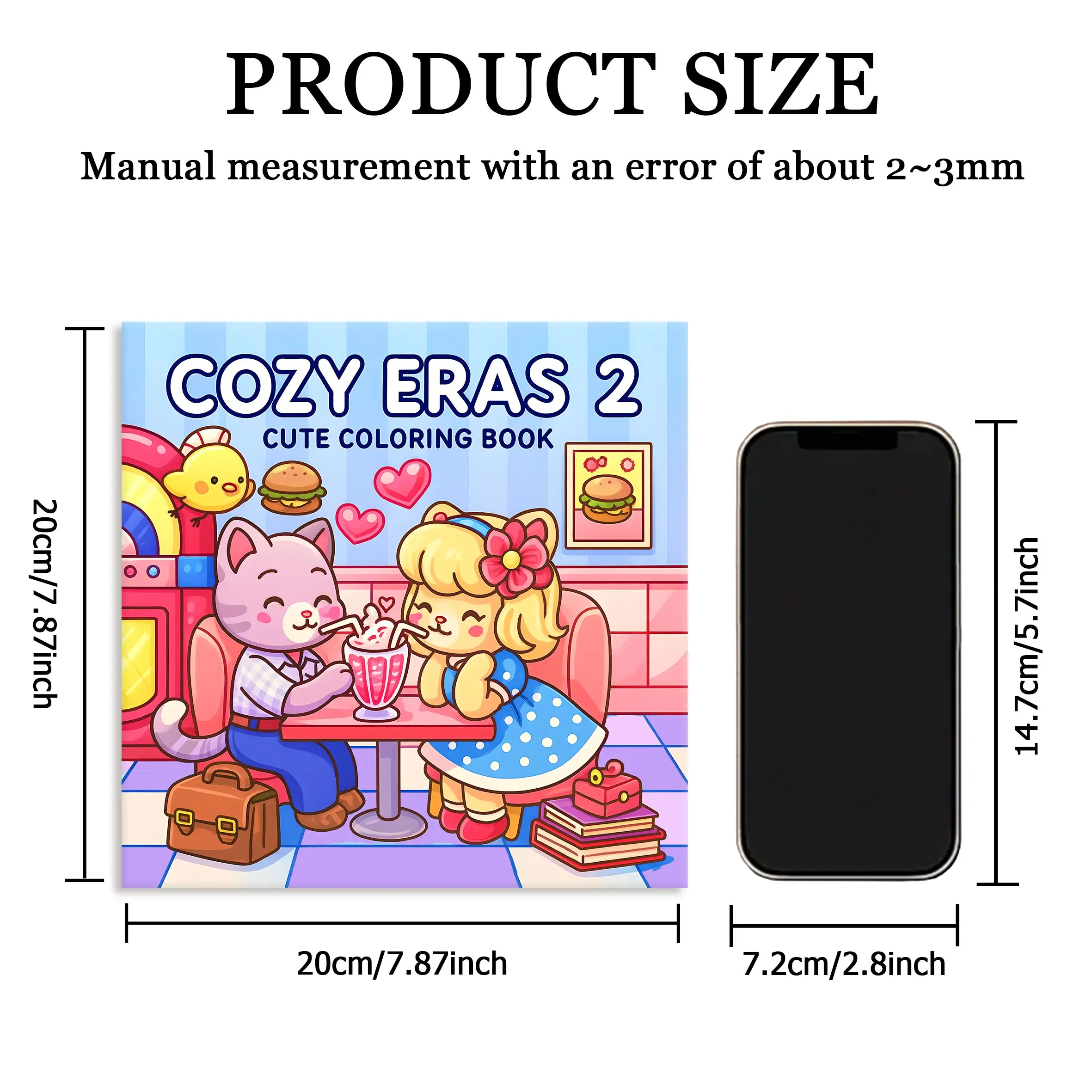 COZY ERAS 2 Bold-easy Patterns Coloring Book for Adults Cute Drawing Book Perfect Gift for Party and Birthday