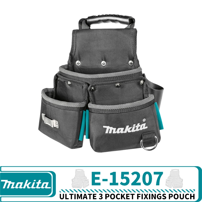 Makita E-15207 Ultimate 3 Pocket Fixings Pouch Power Tool Accessories