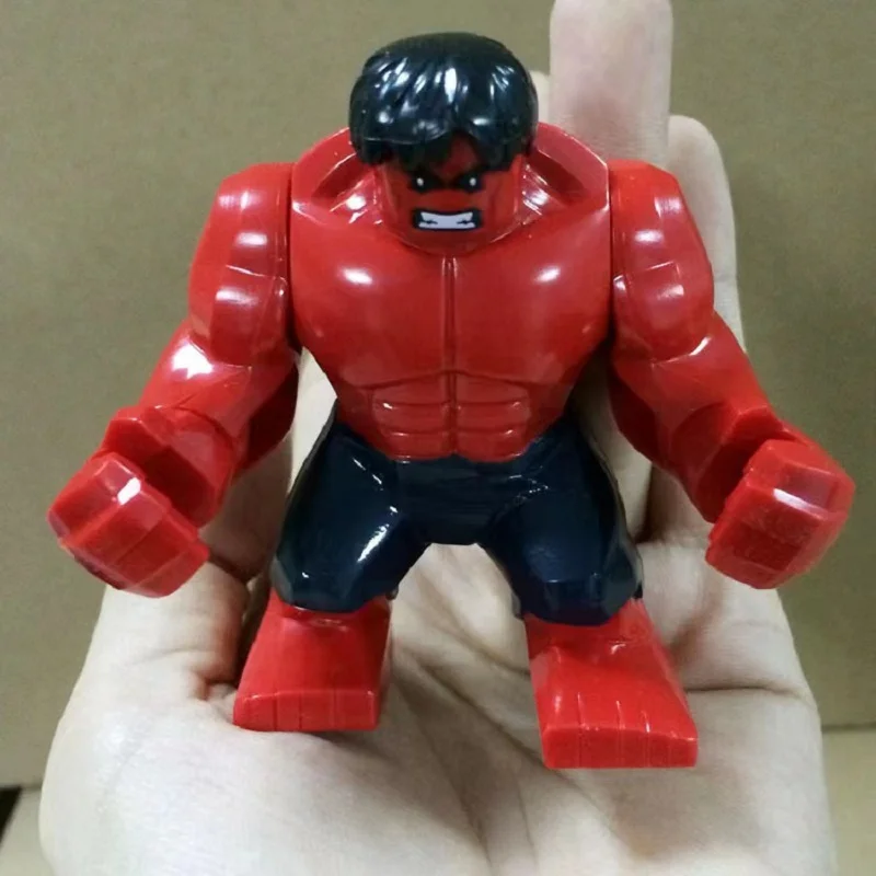 مارفل ديي خارقة اللبنات للأطفال ، نموذج ثلاثي الأبعاد ، أحمر وأخضر ، عملاق ، ثانوس ، رجل الثعبان ، لعبة مجمعة ، هدية عيد ميلاد ، الأكثر مبيعًا #6