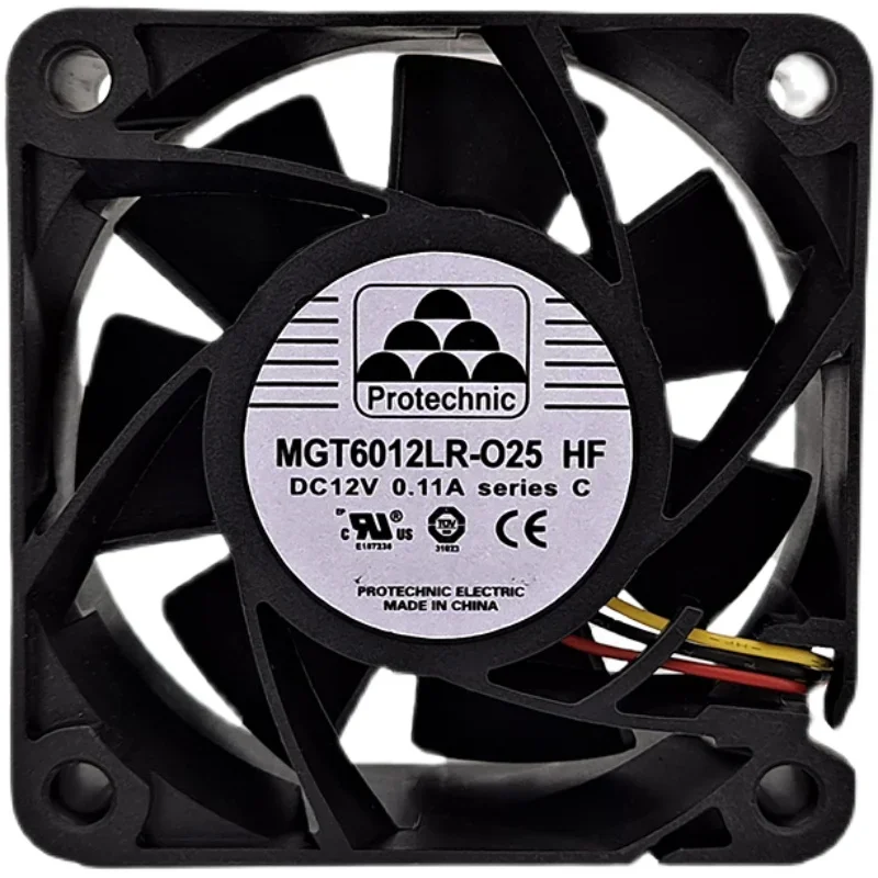 

MGT6012LR-O25/HFC 025 12V 0.11A 6025 3000rpm axial cooling fan Yongli 6CM