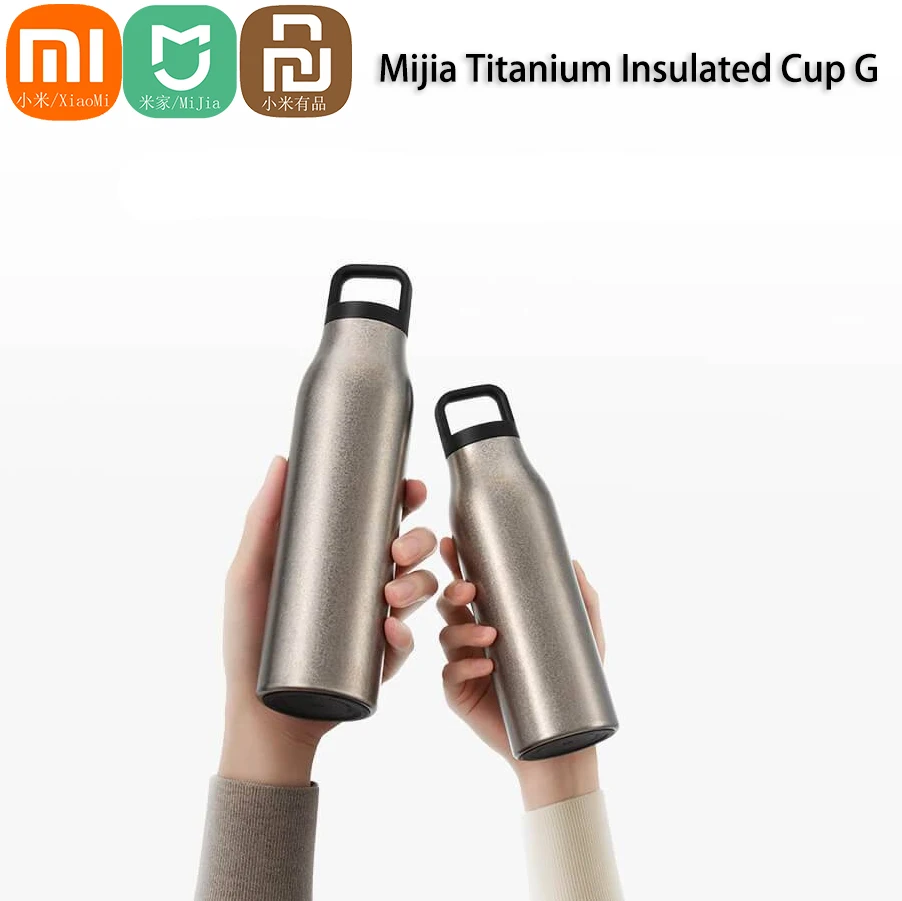 Xiaomi Mijia Portable Titanium Insulated Pot Pure Titanium Inner Pot Antibacterial Long Lasting Vacuum Insulation Ice Drink Cup