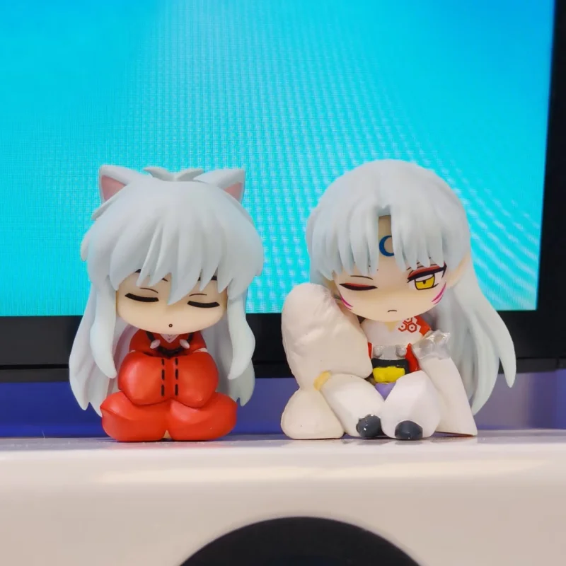 

Коллекционные фигурки Inuyasha в позе сна: Сессёмару, Хигураши Кагомэ, Спящая компания. Настольные украшения, подарки.