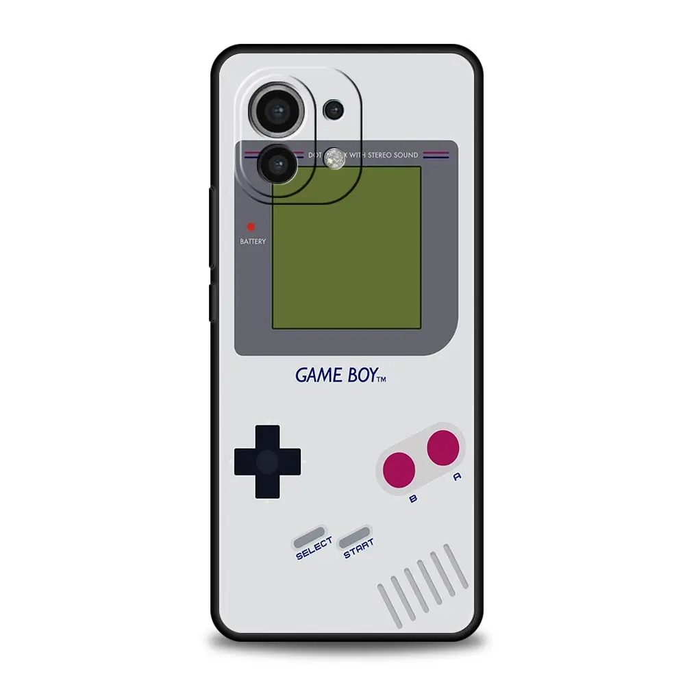 Phone Case For Xiaomi Mi 14 13 12 11 Lite 13T 12T 11x 11T 10T Pro 9T Note 10 Lite Soft Cover Video Game Boy Vintage GamePad