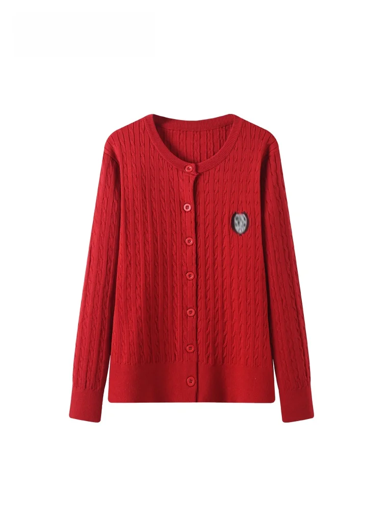 

Faionable Knitted Long Sve round Ne Sweater for plus Size Women Winter New Sle Slimming Top Trendy And Youthful