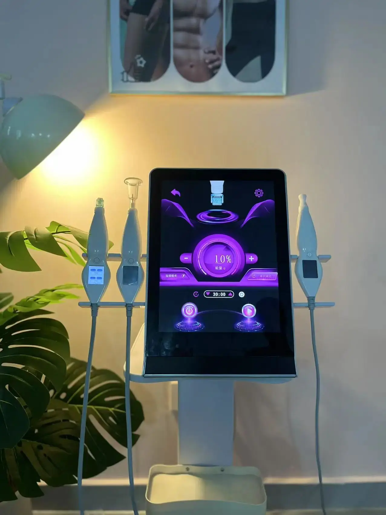 Professional 8‑in‑1 Hot Cold Plasma Beauty Device Multifunctional Facial Treatment Skin Rejuvenation Face Lifting Salon Machine