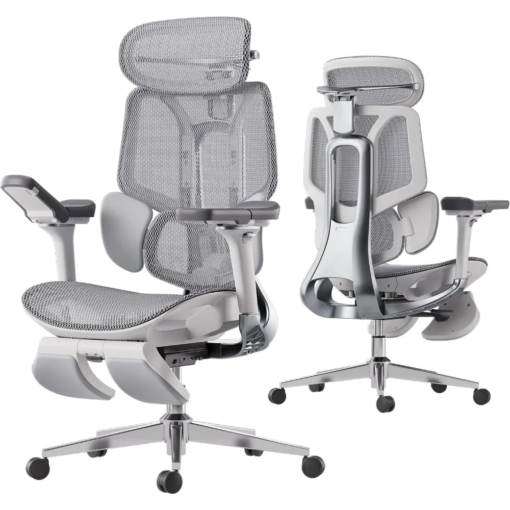 E3 Pro Ergonomic Office Chair, Big and Tall Office Chair - with 3-Zone Dynamic Lumbar Support, 4D Adjustable Headrest