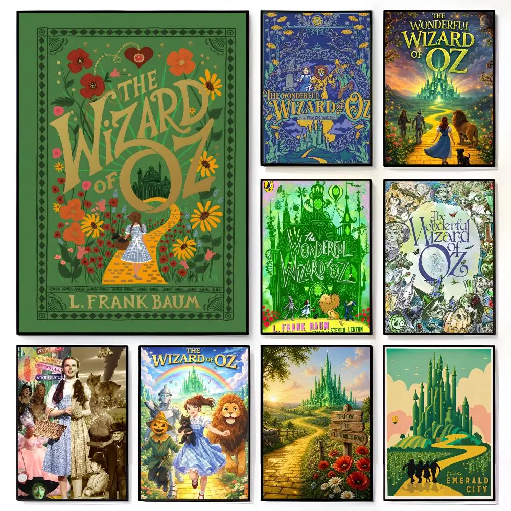 novel fantasy T-The Wonderful Wizard Of Oz Poster American Film Mural Home Childrens Room Wall Decor Print