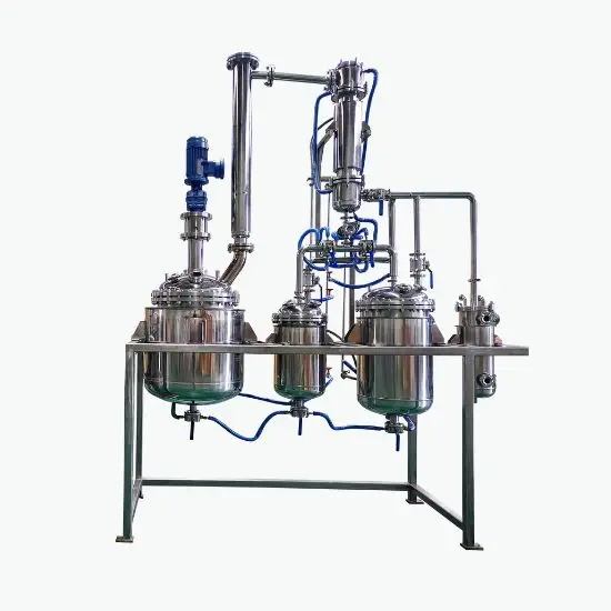 Reattore cristallizzatore rivestito in acciaio inossidabile da 100 litri per applicazioni chimiche e raffinate a olio