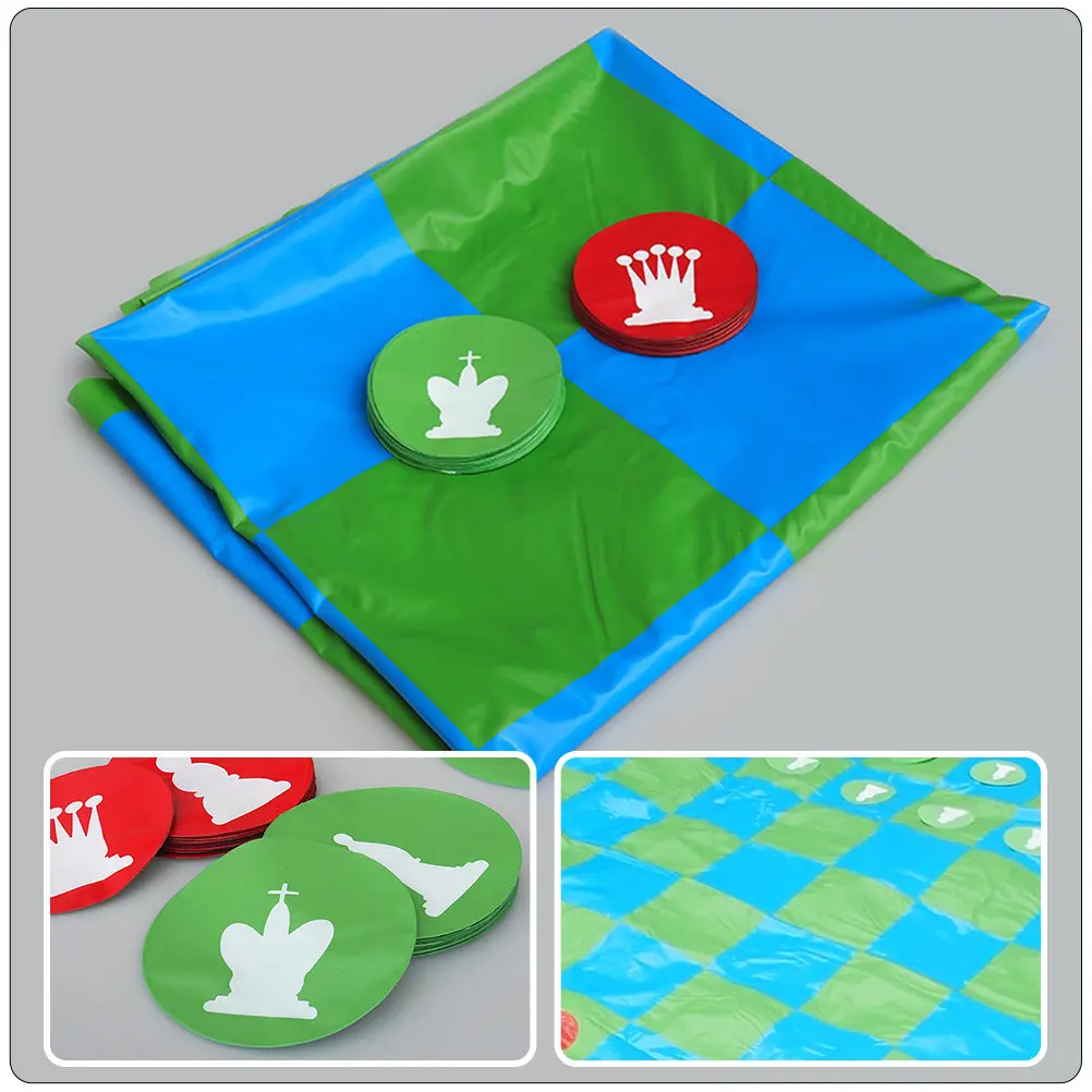 

Компактный легкий складной шахматный набор из ПВХ: многофункциональная доска для путешествий, поездок на машине, вечеринок и подарков