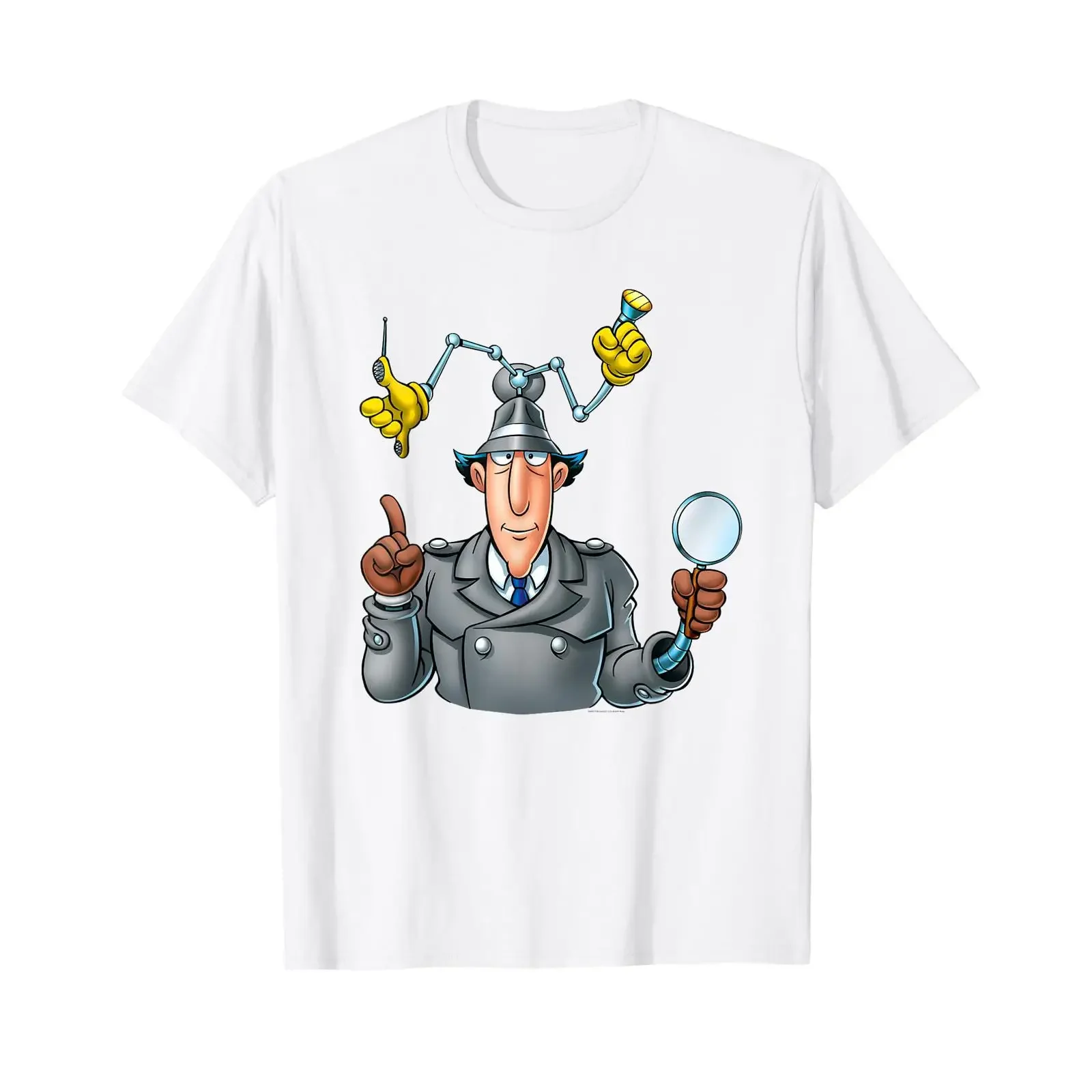 Inspector Gadget Adult T Shirt Classic 08 vintage Washed graphic homme Comfortable Stretched Top For Everyday Wear Stylish