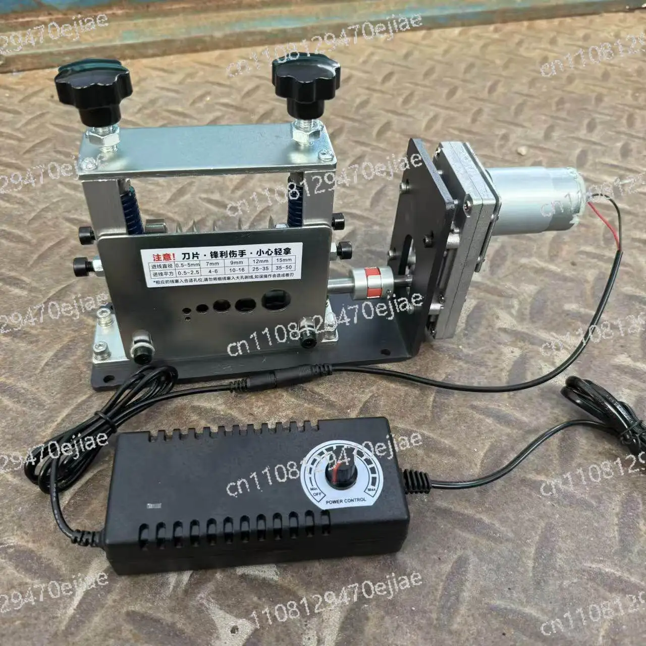 Electric Wire Stripping Machine 0.2~15mm, Scrap Copper & Aluminum Cable Peeler For Straight Stranded Wire Recycling