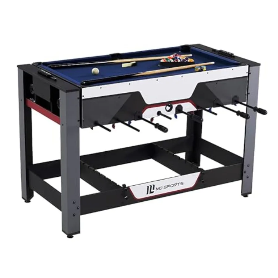 

Combination Games Multiple Styles Arcade Collection Billiards Ping Pong Hockey Basketball and Foosball Combination Kit Comes wi
