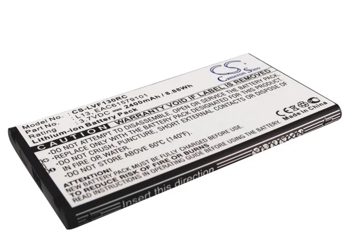 Bateria do ponto de acesso do cs para lg l09c agl29141 l13 L-09C ntt docomo se encaixa eac61579101 l13 2400mah/8.88wh li-ion 3.70v CS-LVF130RC