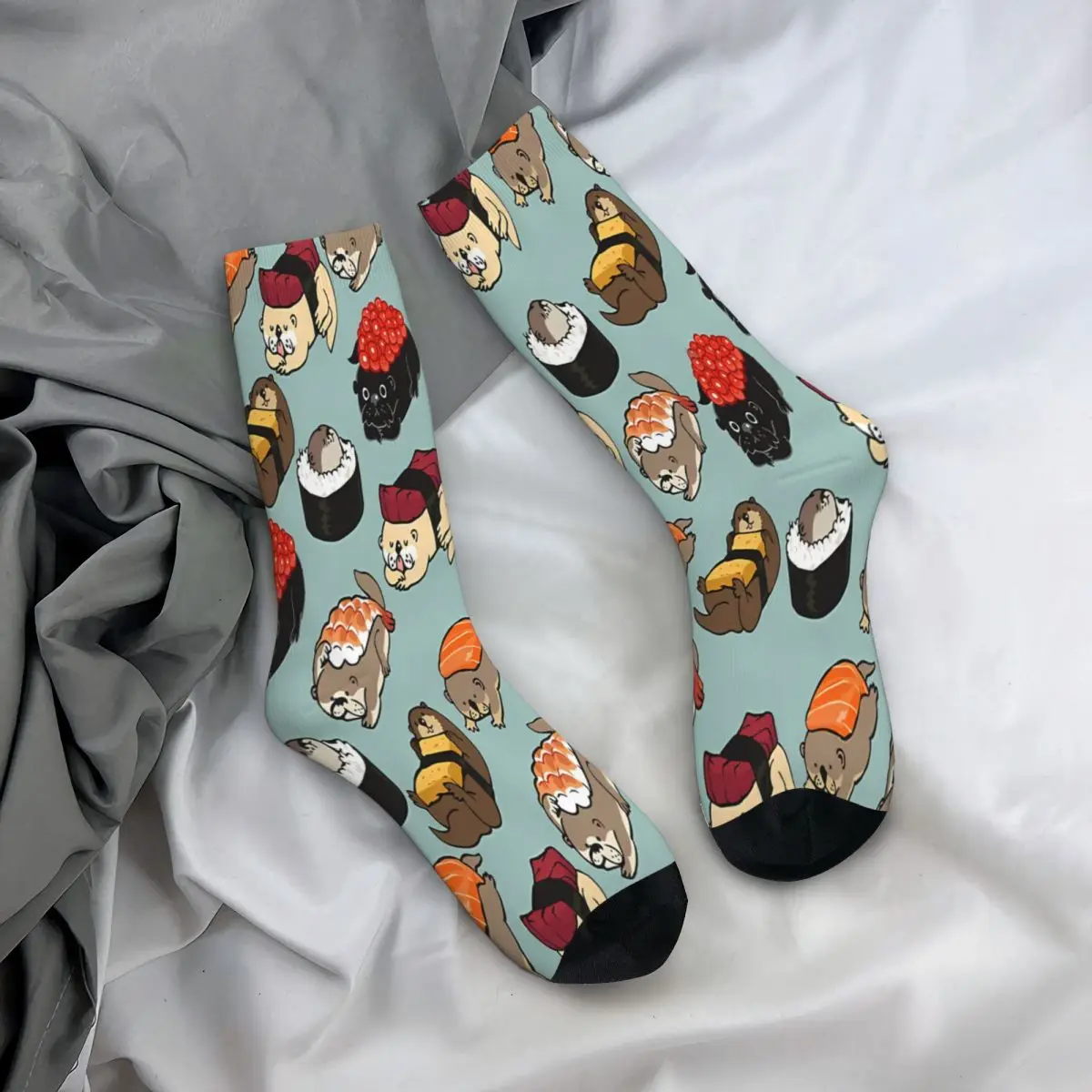 Sushi Otter Food Socks Male Mens Women Autumn Stockings Harajuku