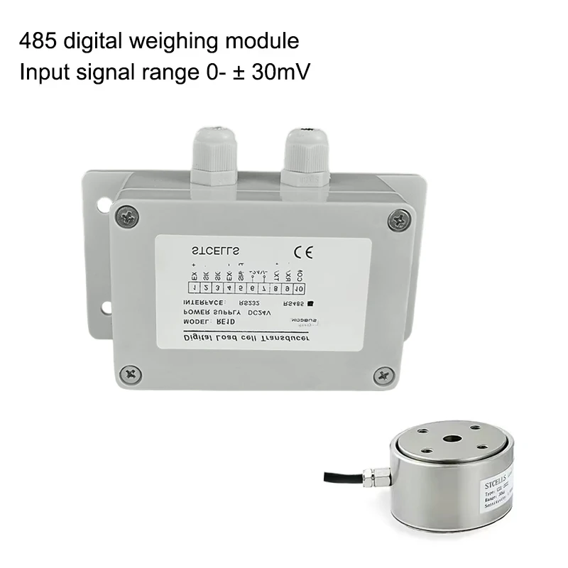 Capteur de Tension/Compression à bouton plat, cellule de charge bidirectionnelle Modbus RTU RS485, pour test automatique, Mini Module de Force Axiale planaire