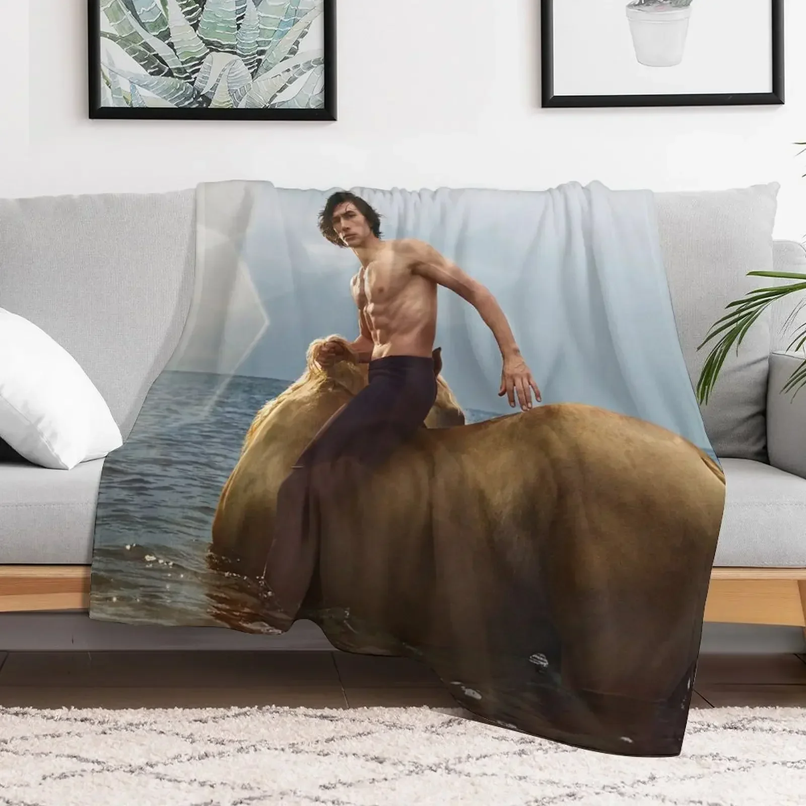 centaur adam driver Throw Blanket Soft Big Thin Sofa Blankets