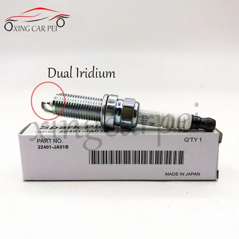 4 шт. 22401-JA01B DILKAR6A11Dual Iridium свеча зажигания подходит для Nissan X-TRAIL SENTRA ROGUE ALTIMA TEANA VERSA MICRA CUUBE Note